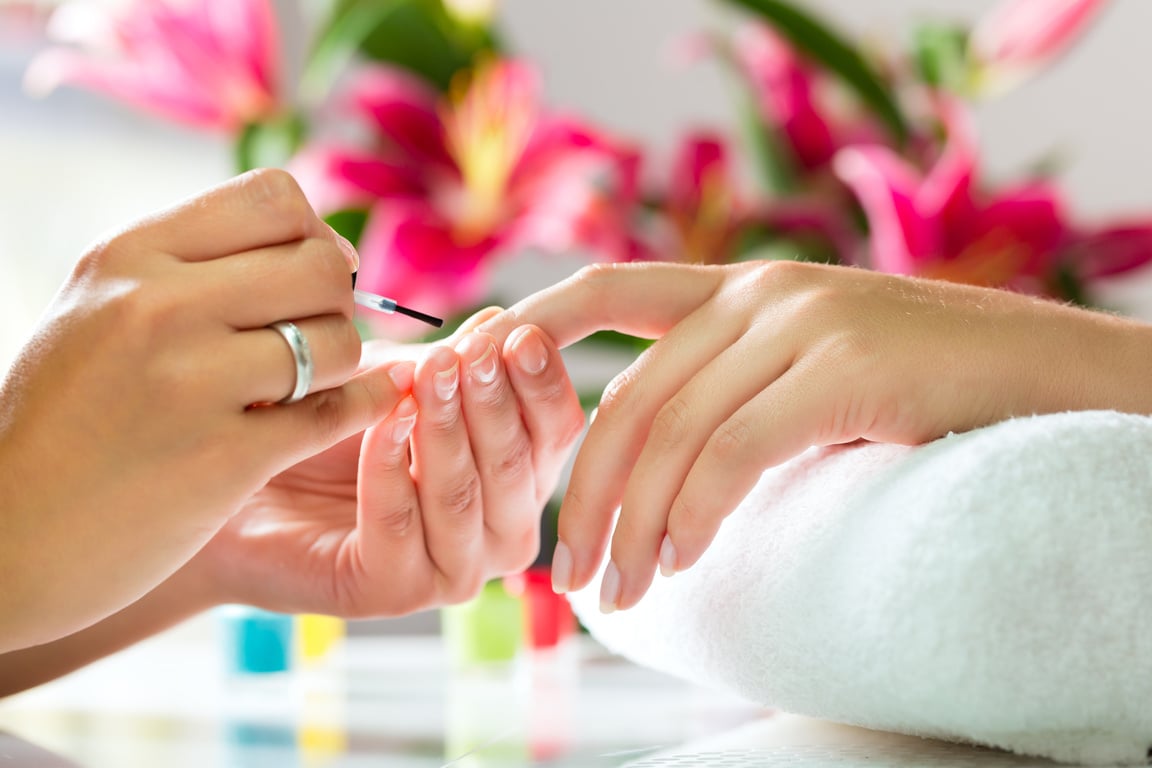 Woman in Nail Salon